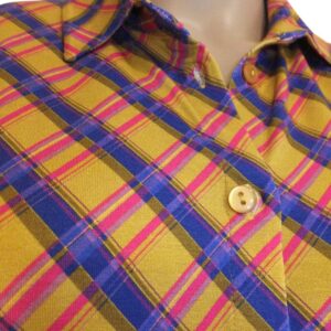 10118LB6 Lalamour Bluse ocker-violett pink Gr 38 u 40