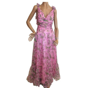 10127SK6 Swing Rüschen-Abendkleid pink-rose Gr 34, 38 u 42
