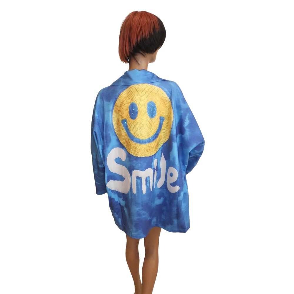 10135MJ6 Missy Smile Jacke blau one size 10135MJ6 Missy Smile Jacke blau one size