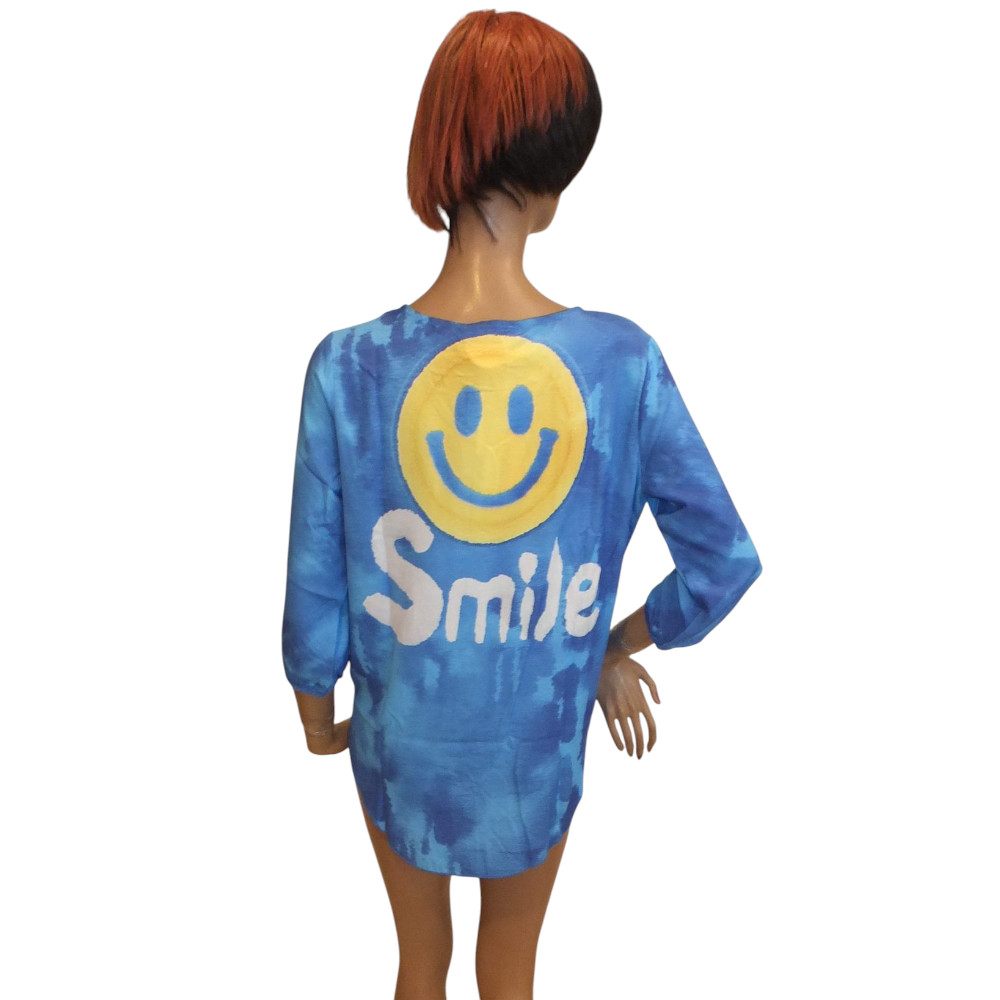 10137MB6 Missy Smile Bluse blau Gr 36, 38 u 42 10137MB6 Missy Smile Bluse blau Gr 36, 38 u 42