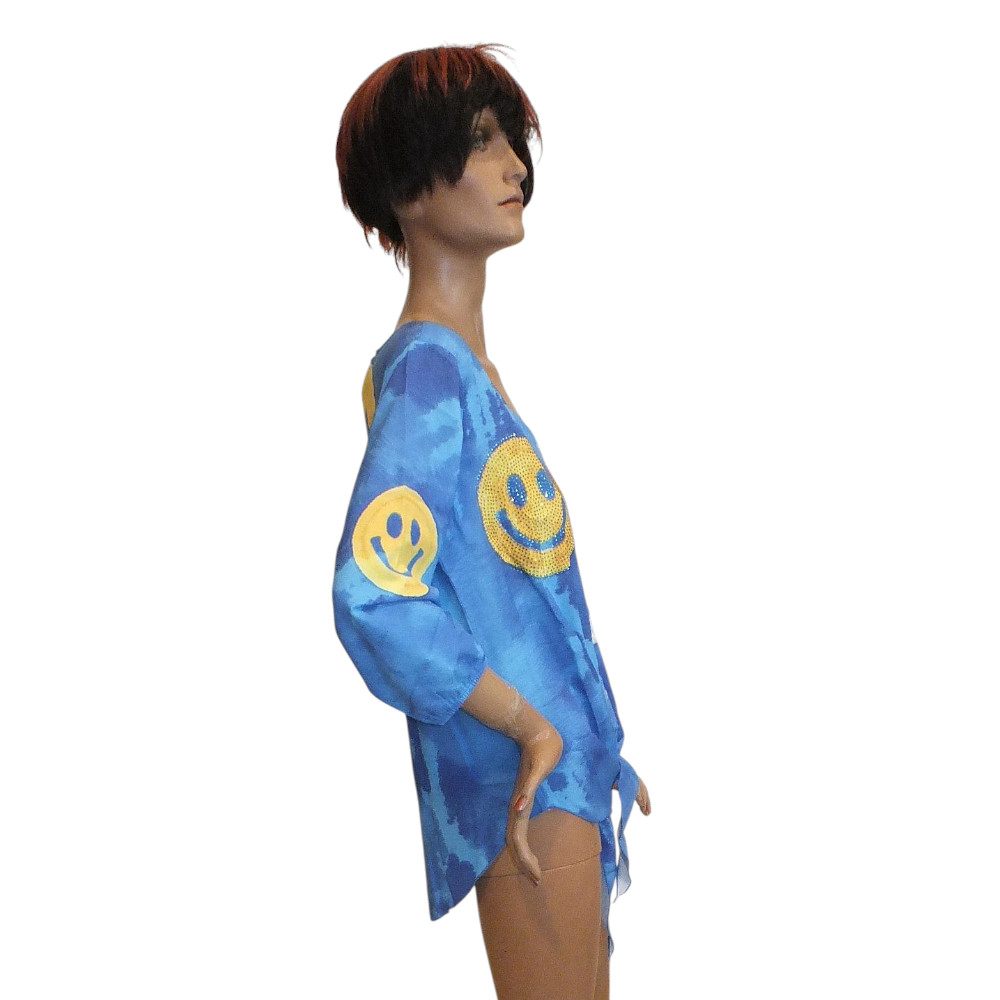 10137MB6 Missy Smile Bluse blau Gr 36, 38 u 42 10137MB6 Missy Smile Bluse blau Gr 36, 38 u 42