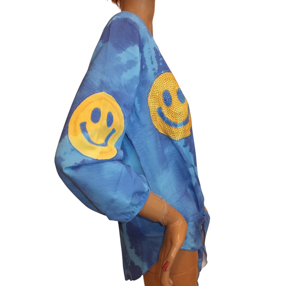 10137MB6 Missy Smile Bluse blau Gr 36, 38 u 42 10137MB6 Missy Smile Bluse blau Gr 36, 38 u 42