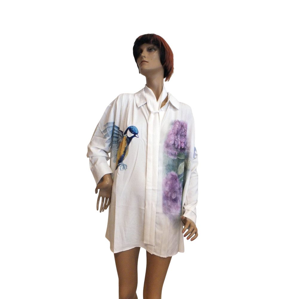 10145MB6 Missy Bluse Eisvogel weiß Gr 38-46 10145MB6 Missy Bluse Eisvogel weiß Gr 38-46