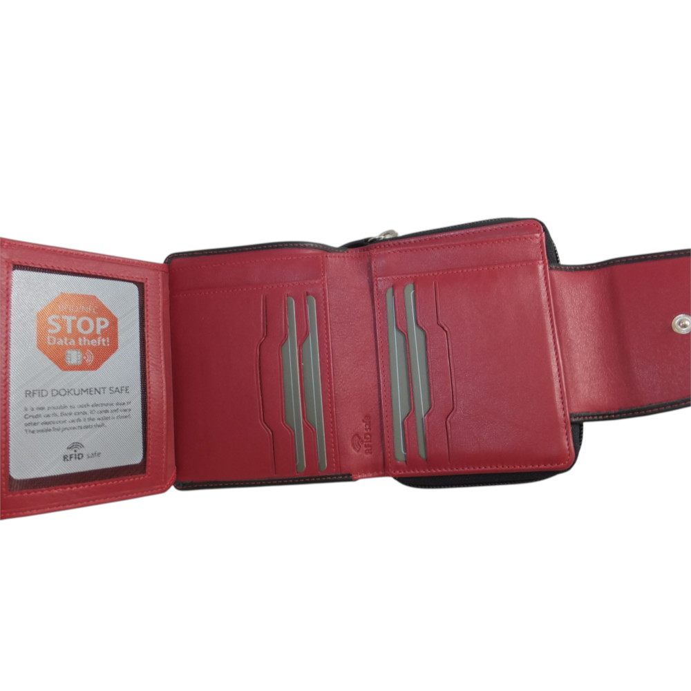 10160OG6 Manage Geldbörse schwarz-rot 10160OG6 Manage Geldbörse schwarz-rot