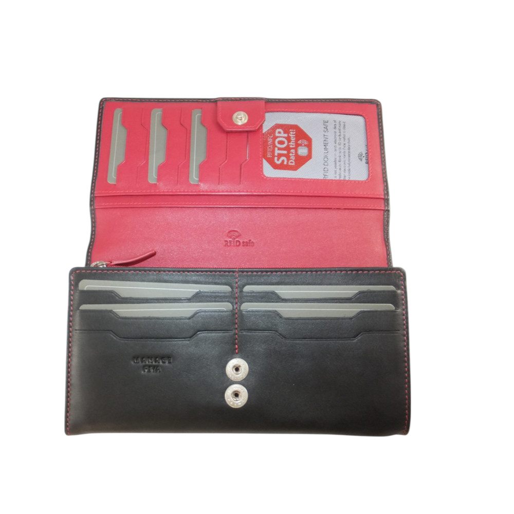 10161OG6 Manage Geldbörse schwarz-rot 10161OG6 Manage Geldbörse schwarz-rot