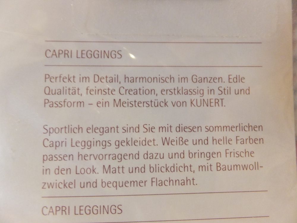 01 Kunert Strumpfhose Legging knielang 01 Kunert Strumpfhose Legging knielang