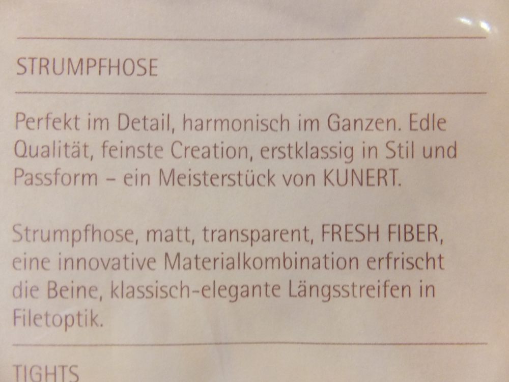 08 Kunert Strumpfhose hautfarben mit Blütenmuster Gr 40-42 08 Kunert Strumpfhose hautfarben mit Blütenmuster Gr 40-42