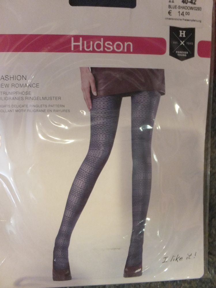 12 Kunert-Hudson Strumpfhose blau gemustert Gr 40-42 12 Kunert-Hudson Strumpfhose blau gemustert Gr 40-42