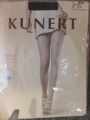 16 Kunert Strumpfhose schwarz gestreift Gr 38-40 u 42-44 16 Kunert Strumpfhose schwarz gestreift Gr 38-40 u 42-44