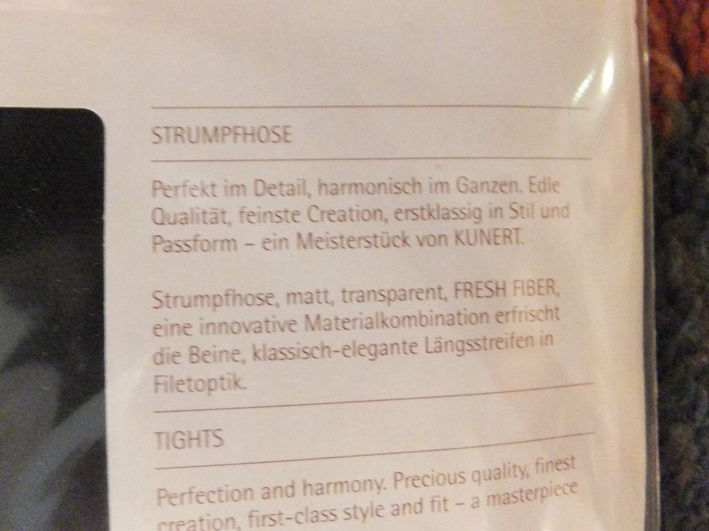 16 Kunert Strumpfhose schwarz gestreift Gr 38-40 u 42-44 16 Kunert Strumpfhose schwarz gestreift Gr 38-40 u 42-44