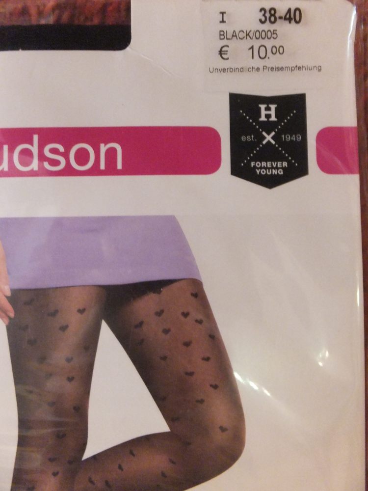 25 Kunert-Hudson Strumpfhose schwarz Herzchen Gr 38-40 25 Kunert-Hudson Strumpfhose schwarz Herzchen Gr 38-40