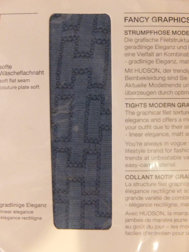 26 Kunert-Hudson Strumpfhose blau gemustert Gr 42.44 26 Kunert-Hudson Strumpfhose blau gemustert Gr 42.44