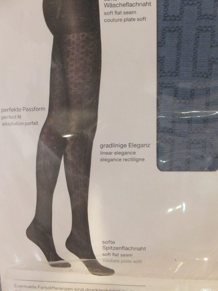 26 Kunert-Hudson Strumpfhose blau gemustert Gr 42.44 26 Kunert-Hudson Strumpfhose blau gemustert Gr 42.44
