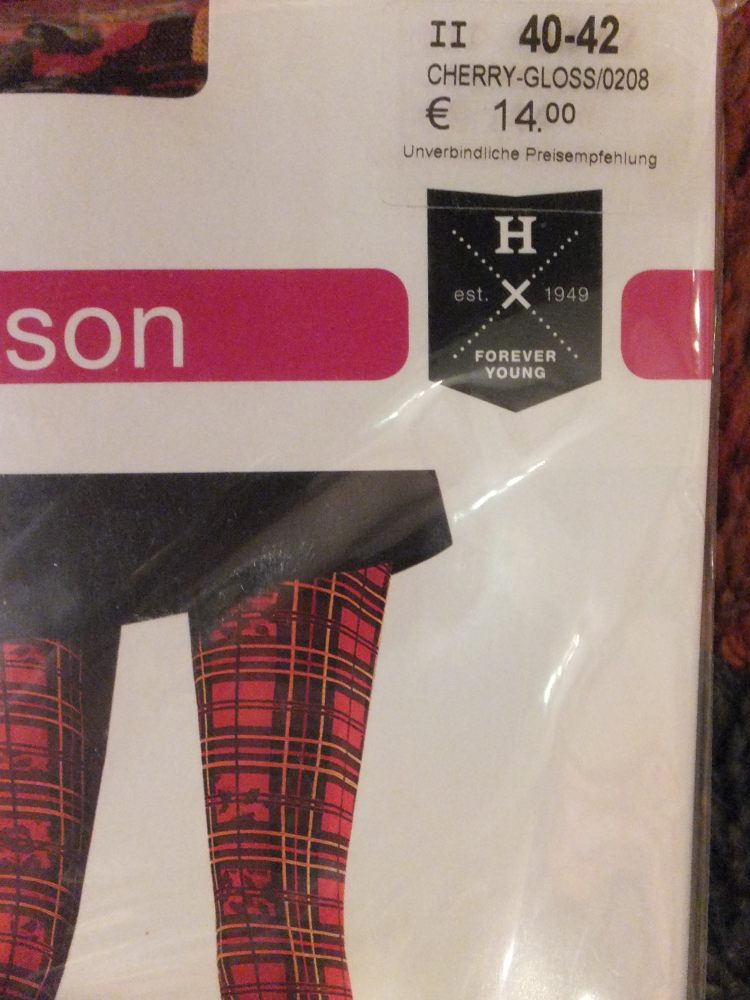 27 Kunert-Hudson Strumpfhose Karo-Leo rot Gr 40-42 27 Kunert-Hudson Strumpfhose Karo-Leo rot Gr 40-42