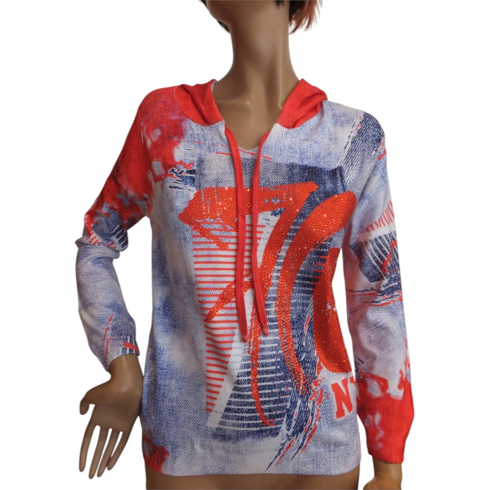 10164MP5 Pulli Missy blau-rot Gr 36, 38 und 40 10164MP5 Pulli Missy blau-rot Gr 36, 38 und 40