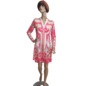 10166MK6 Missy Kleid pink-gold Gr. 36, 38, 40 u 42 10166MK6 Missy Kleid pink-gold Gr. 36, 38, 40 u 42