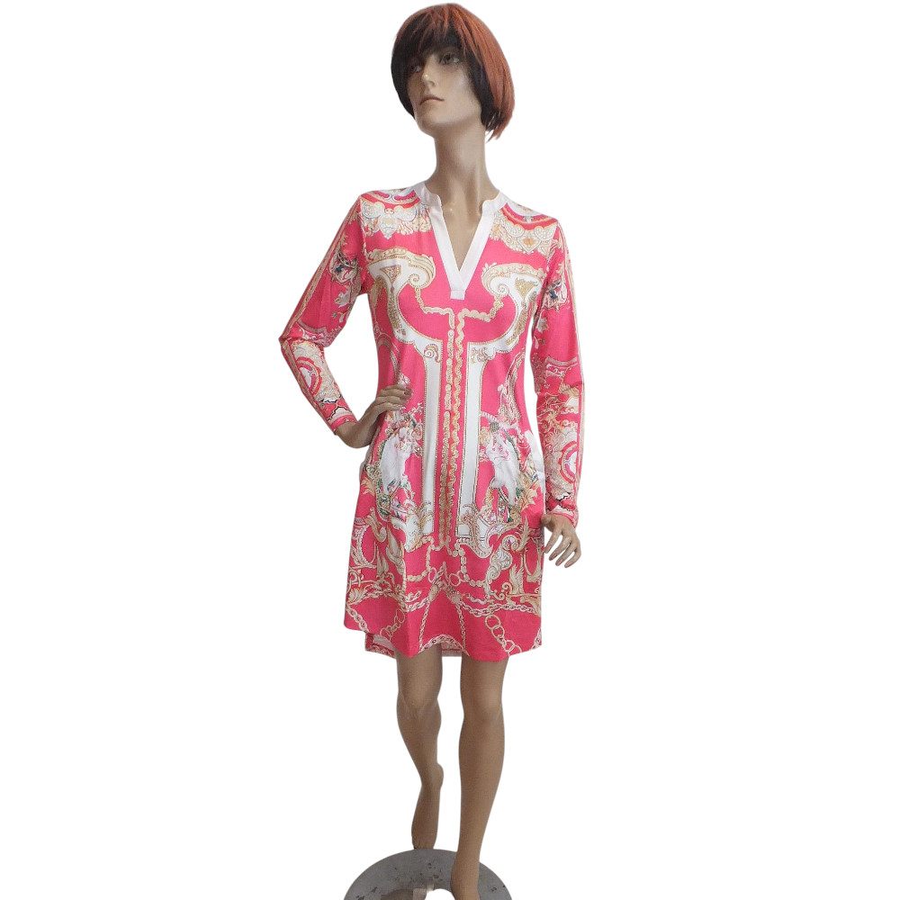 10166MK6 Missy Kleid pink-gold Gr. 36, 38, 40 u 42 10166MK6 Missy Kleid pink-gold Gr. 36, 38, 40 u 42