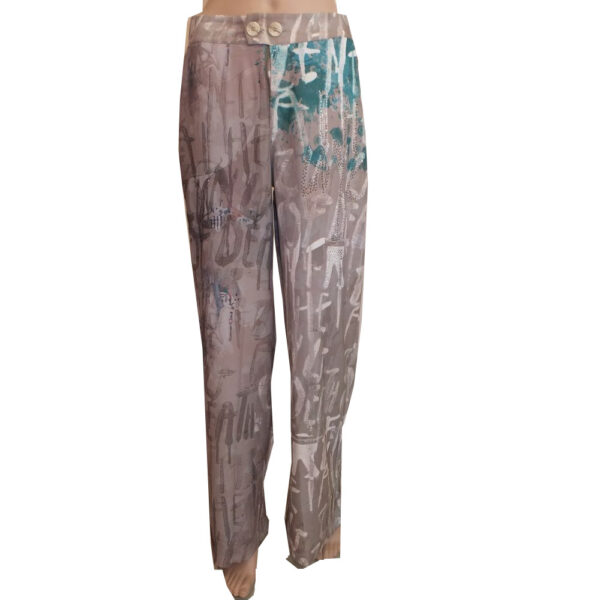 8957MH2 Missy Hose beige-petrol Gr 38 u 42