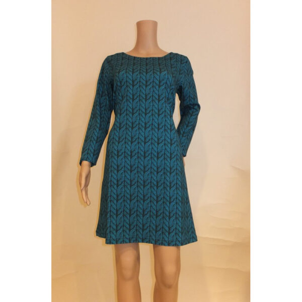 8984LK2 Lalamour Tunika-Kleid blau Gr 36 u 40