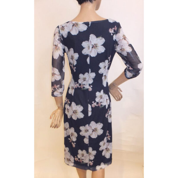 9042SK3 Swing Kleid Langarm Blumen Gr 42