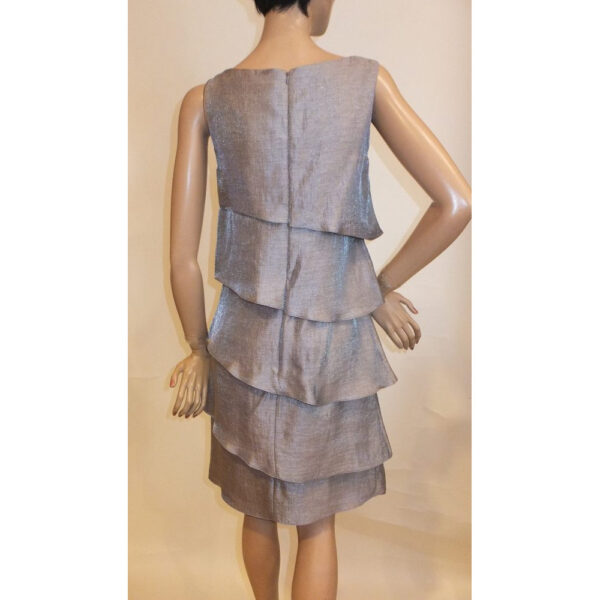 9086SK3 Swing Kleid silber Gr 34-36