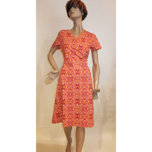 9048LK3 Lalamour Kleid orange Gr 38