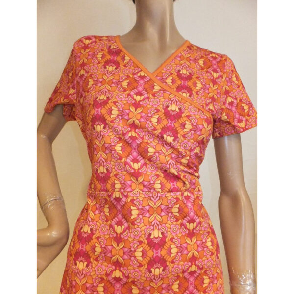 9048LK3 Lalamour Kleid orange Gr 38