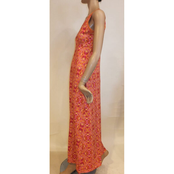 9050LK3 Lalamour Kleid lang orange Gr 36 u 40