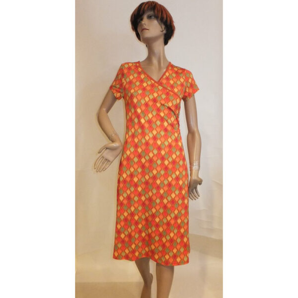 9063LK3 Lalamour Kleid orange Gr 36, 38 u 40