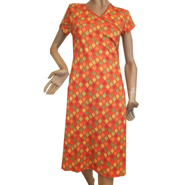 9063LK3 Lalamour Kleid orange Gr 36, 38 u 40