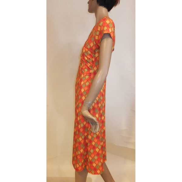 9063LK3 Lalamour Kleid orange Gr 36, 38 u 40