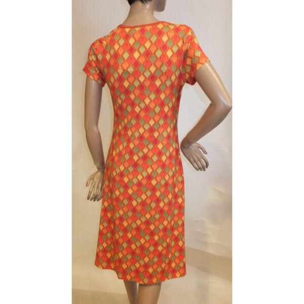 9063LK3 Lalamour Kleid orange Gr 36, 38 u 40