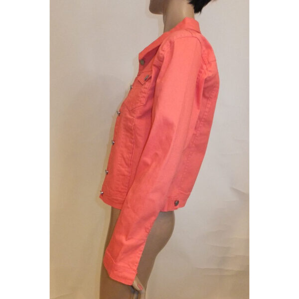 9098MJ3 Jeansjacke orange Gr 36 und 38