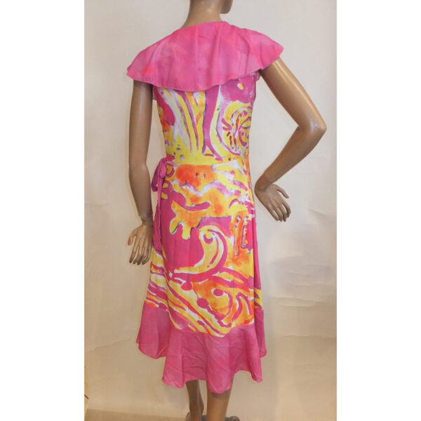 9107MK3 Missy Kleid gelb-pink Gr  42