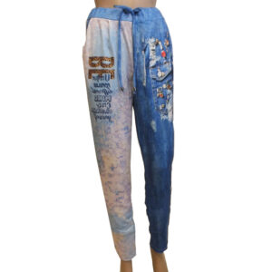 9130MH3 Missy Hose blau-weiß Gr 36 u 42
