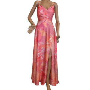 9206SK3 Swing Abendkleid pink-orange Gr 40