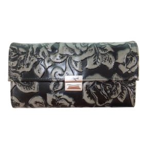 9246DG2B große déqua G9 Unikat Geldbörse Rose schwarz