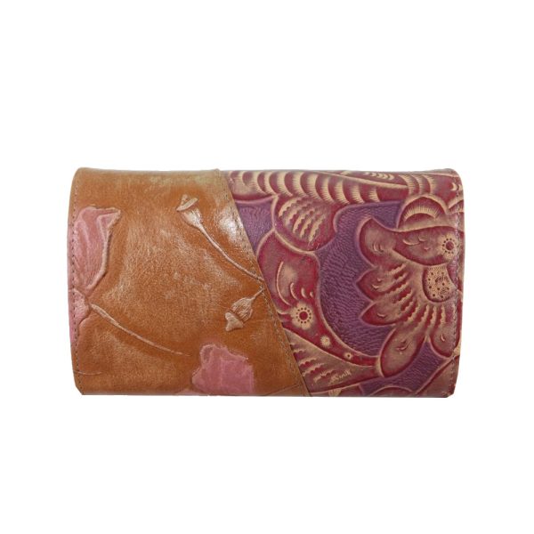 9264DG3A déqua Geldbörse G8/2 Unikat braun-rose