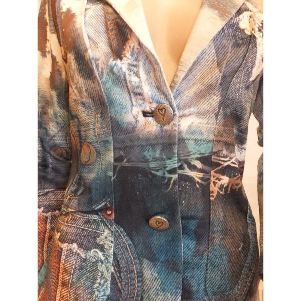 9269MB3 Missy Blazer blau-braun-beige Gr 36