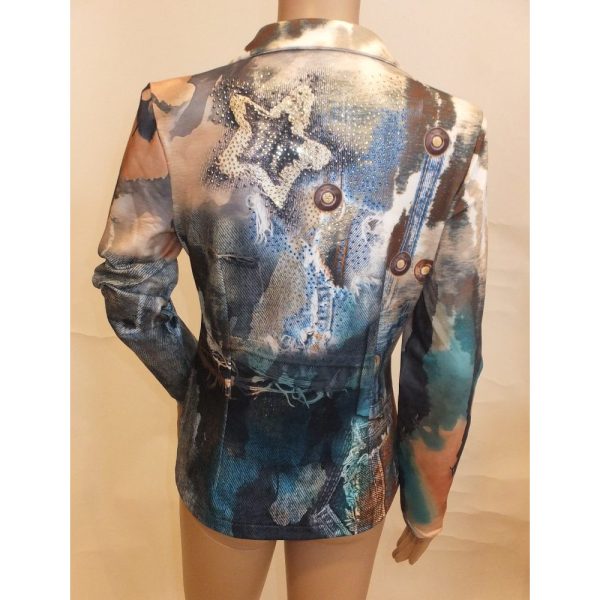 9269MB3 Missy Blazer blau-braun-beige Gr 36