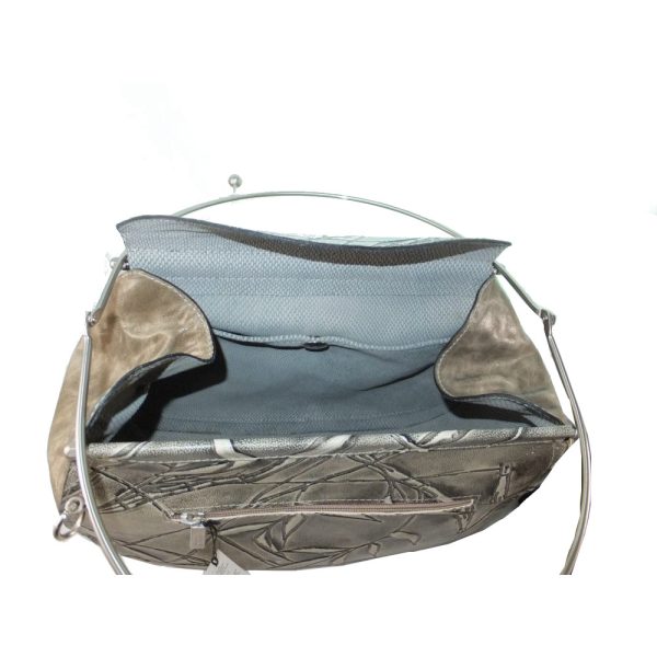 9292DT3 déqua Unikat Tasche grau-braun