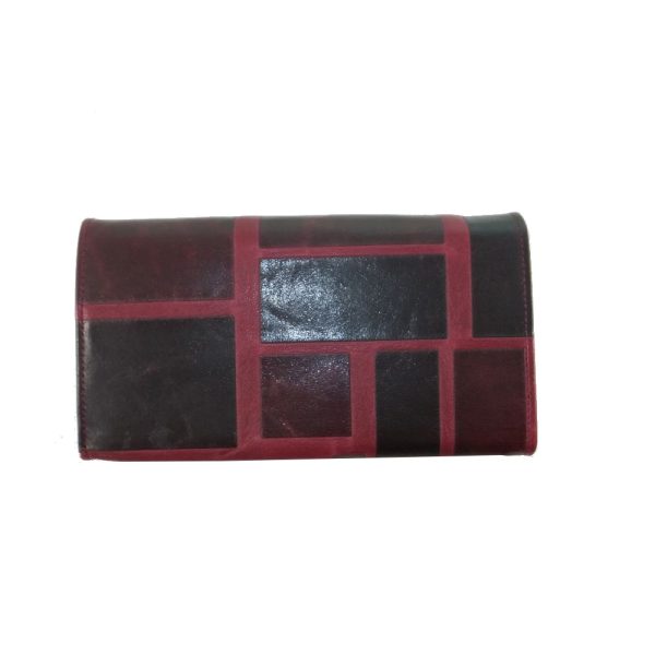 9303DG3C große déqua G9 Unikat Geldbörse rot-schwarz