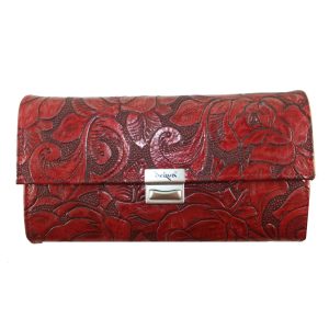9309DG3A große déqua G9 Unikat Geldbörse Rose rot