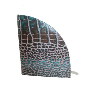 9323DG3C déqua G2 Unikat Geldbörse Kroko braun-petrol