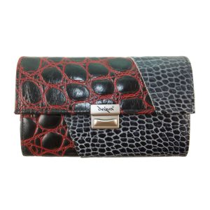 9310DG3B déqua Geldbörse G8/2 Unikat schwarz-rot