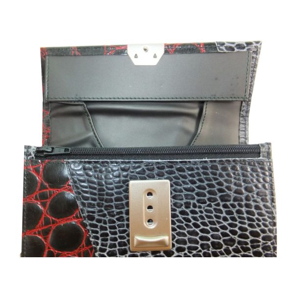 9310DG3B déqua Geldbörse G8/2 Unikat schwarz-rot