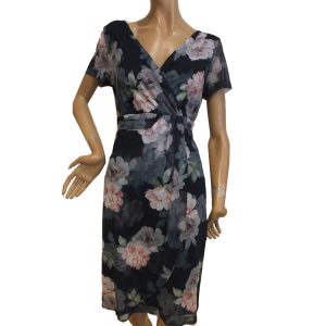 9317SK3 Swing Kleid Blumen Gr 38