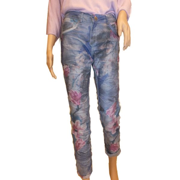 9362OH3 Wendejeanshose hellblau-rose Gr 36, 38, 42 u 44