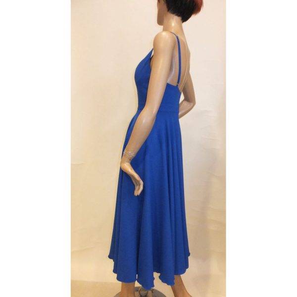 9392DK4 Kleid royalblau Gr 38