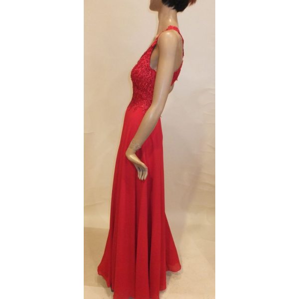 9386DK4 Abendkleid rot Gr 38